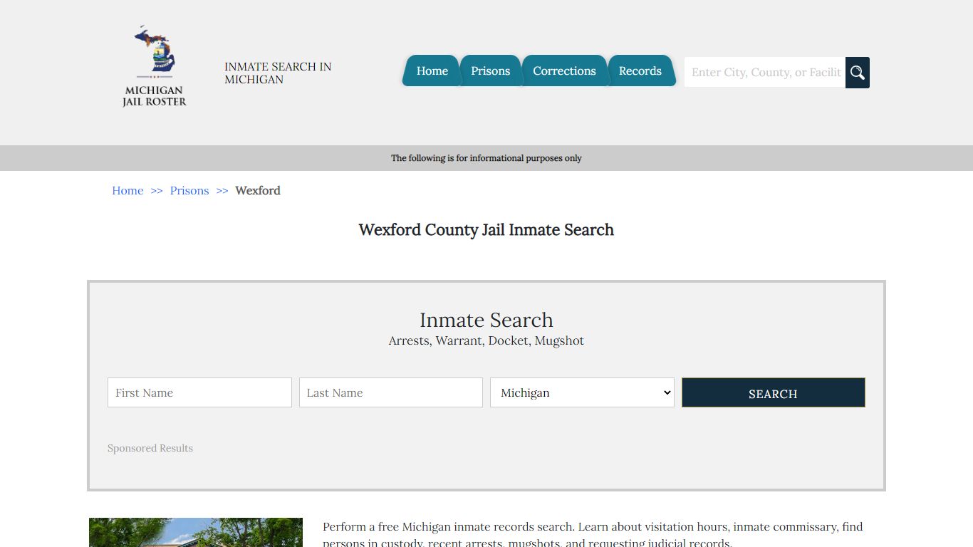 Wexford County Jail Inmate Search | Michigan Jail Roster